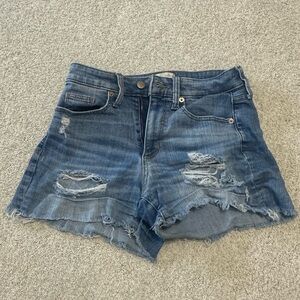 Universal Thread Blue Distressed Jean Shorts